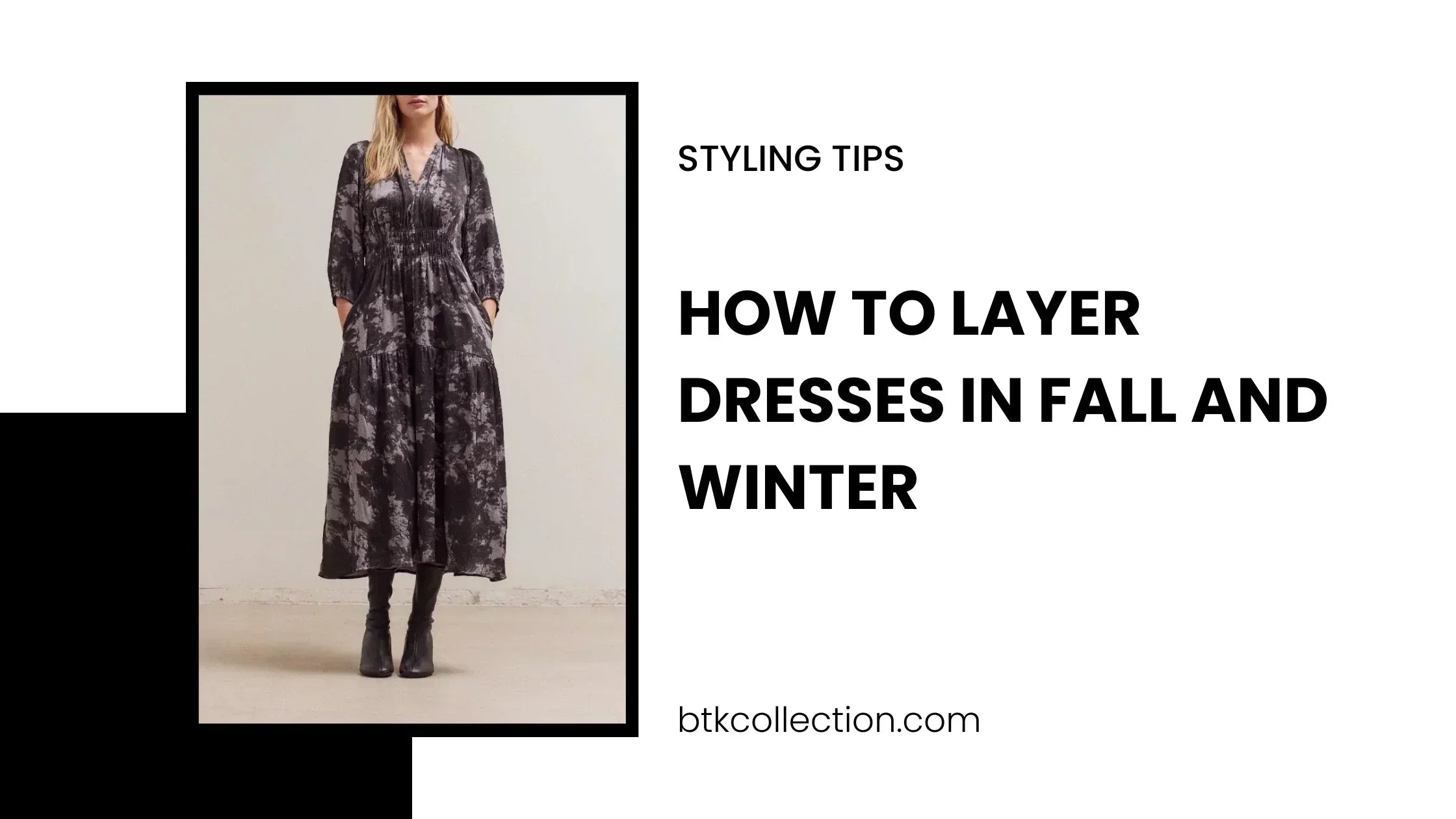 How to Layer Dresses in Fall and Winter: Tights, Boots, Jackets, Knits, and Scarves