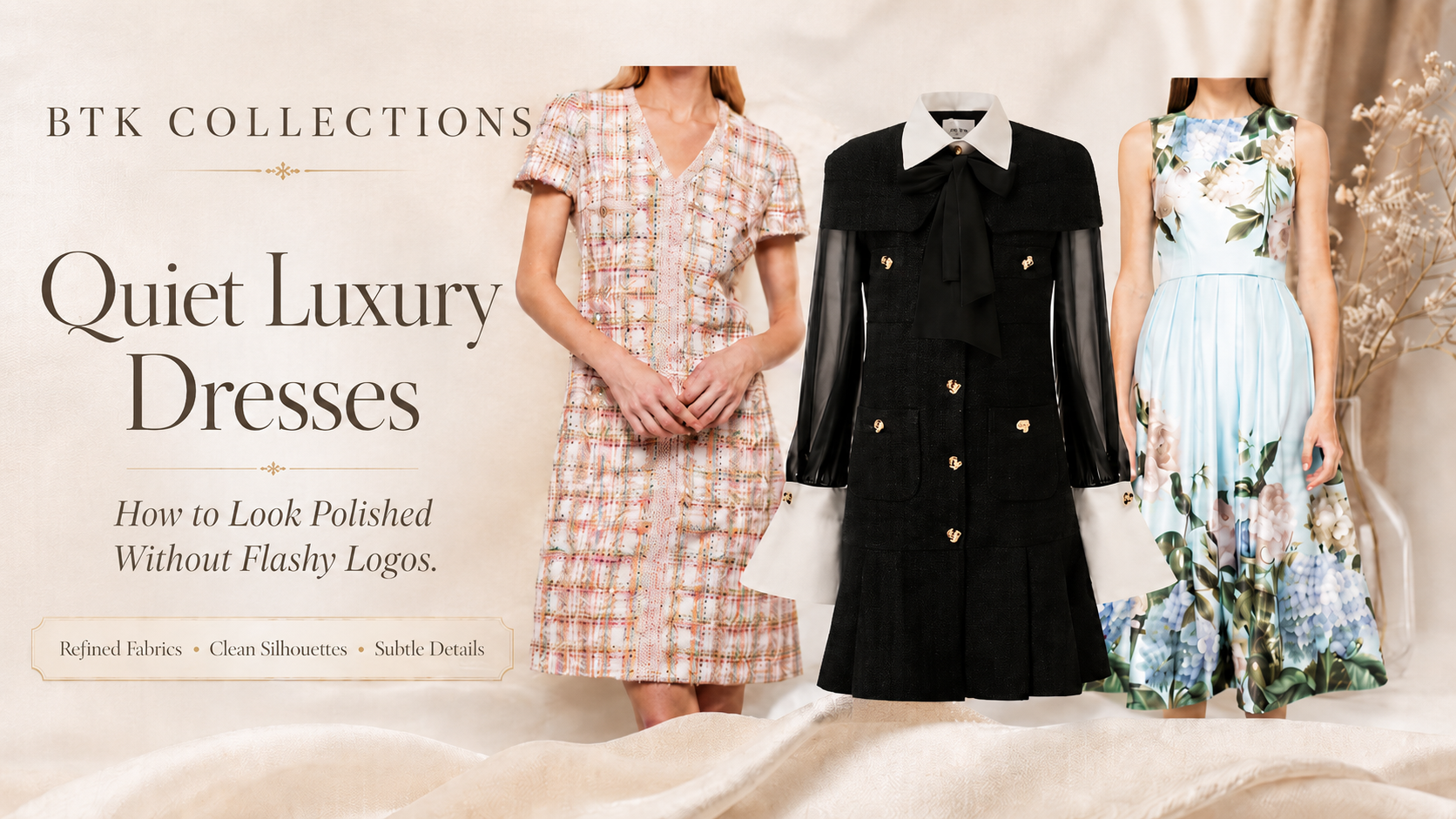 Quiet Luxury Dresses BTK COLLECTIONS